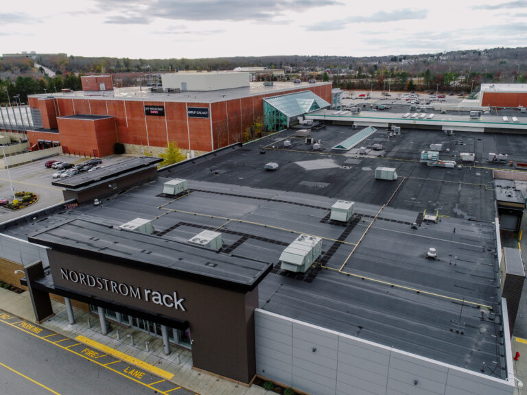 New commercial roof on a store