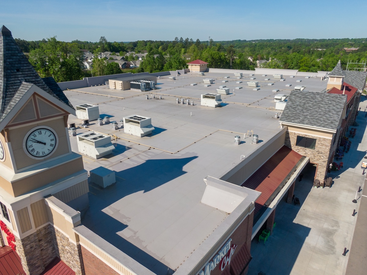 commercial roofing project